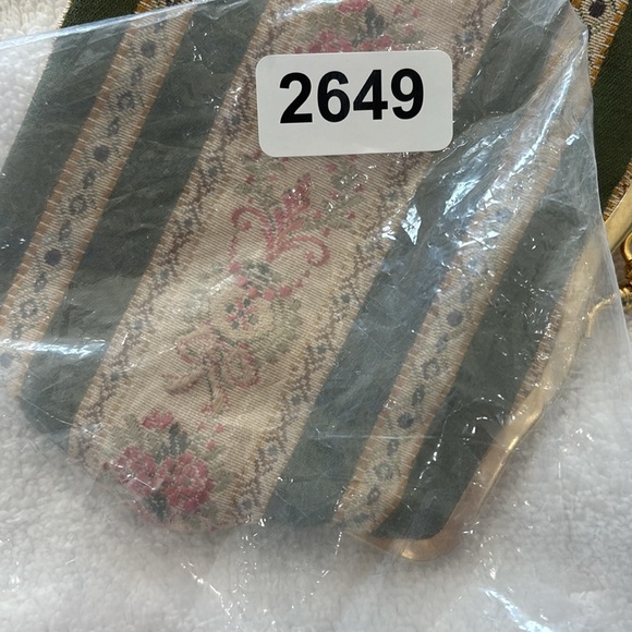 Vintage Neiman Marcus Tapestry clutch makeup bag - Picture 6 of 6